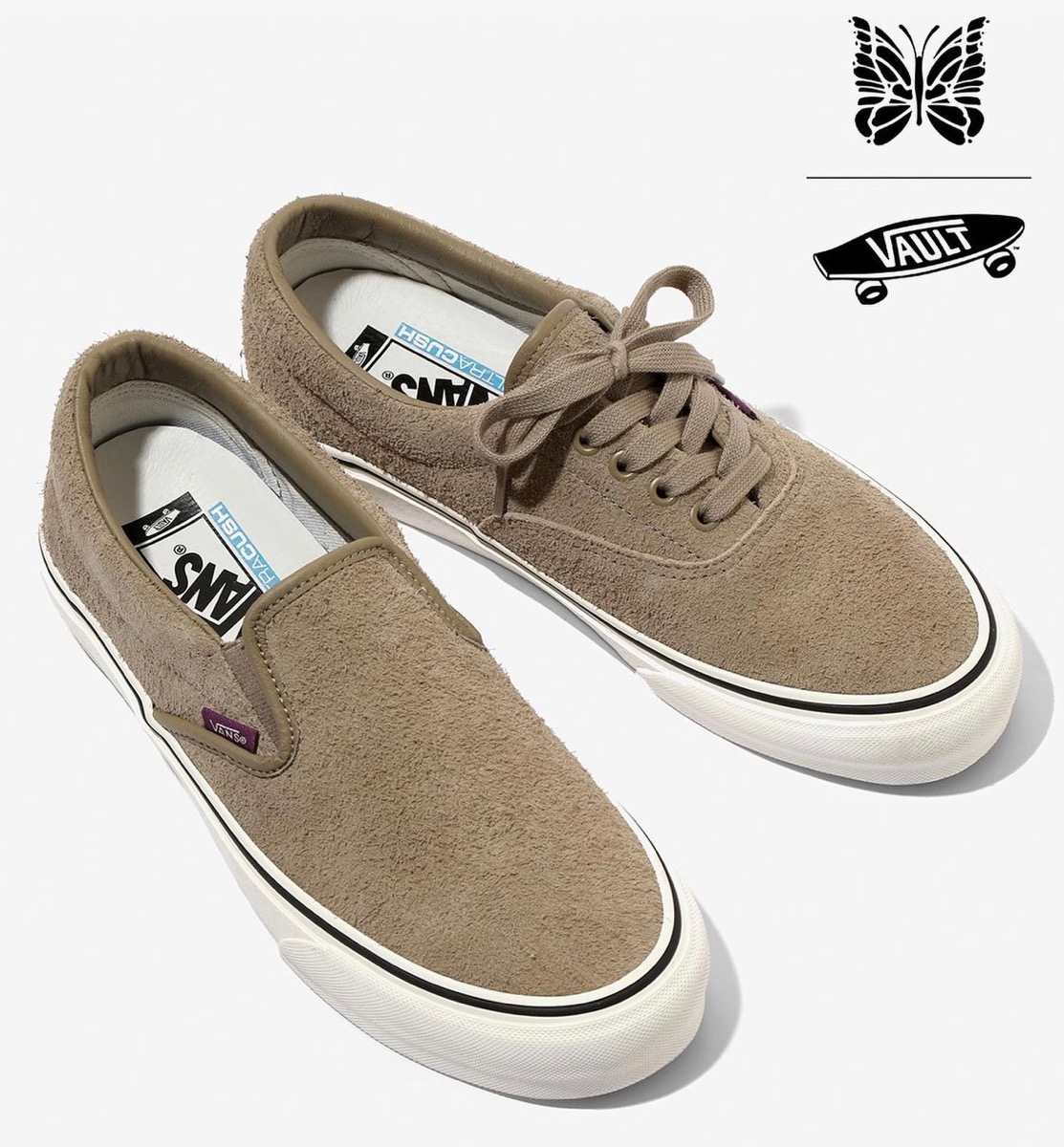 NEEDLES × Vault by Vans アシンメトリーな『Era / Slip-On』が国内11