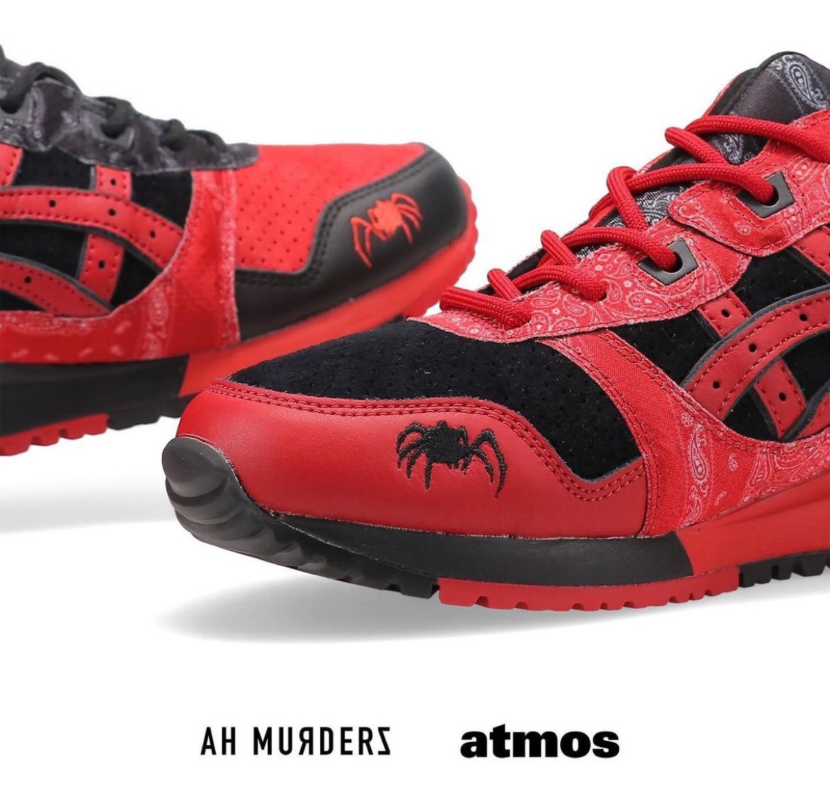 ASICS × atmos × AH MURDERZ 『GEL-LYTE III OG “Red Spider”』が国内