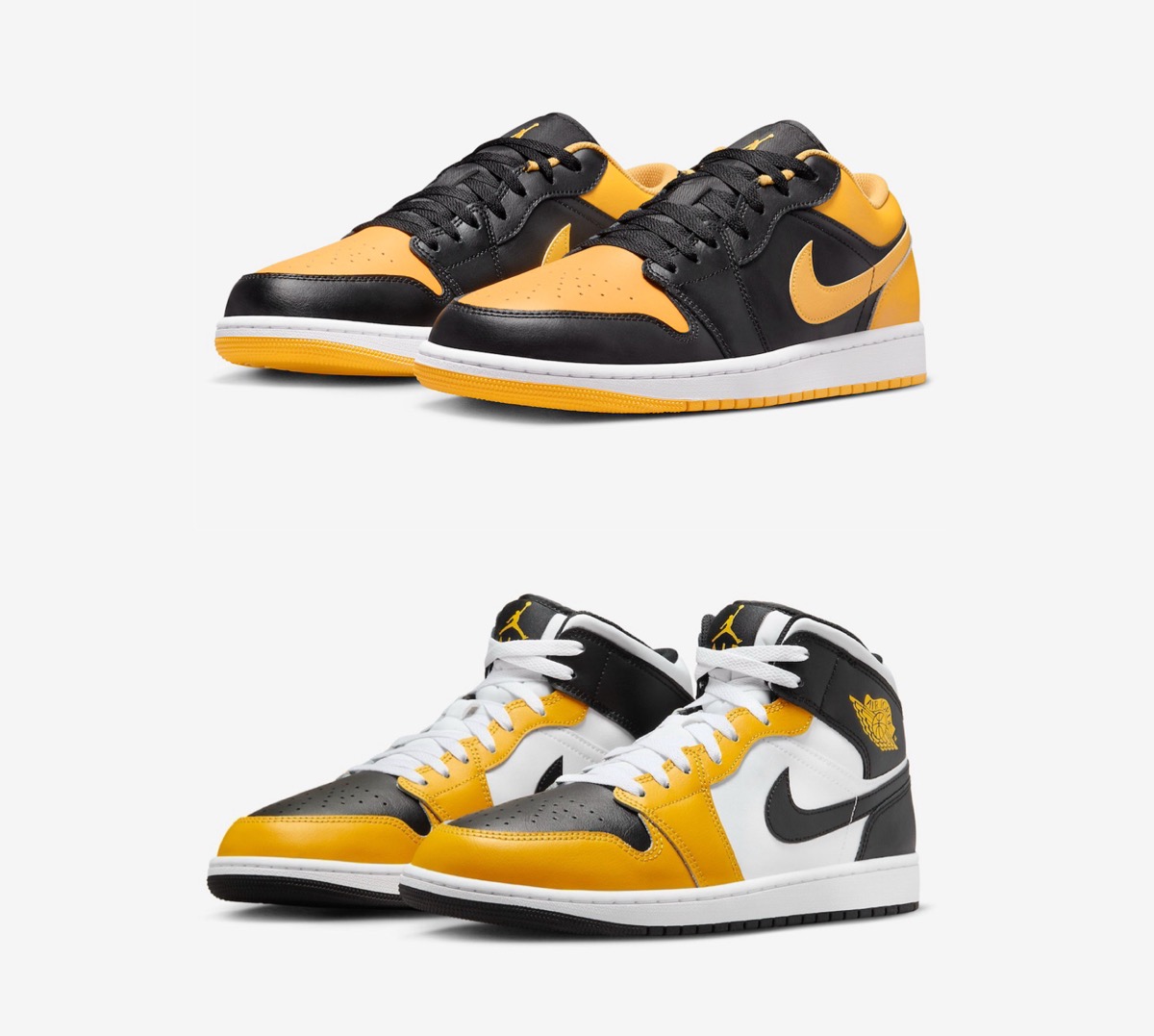Nike Air Jordan 1 Low & Mid “Yellow Ochre”が国内1月27日より発売