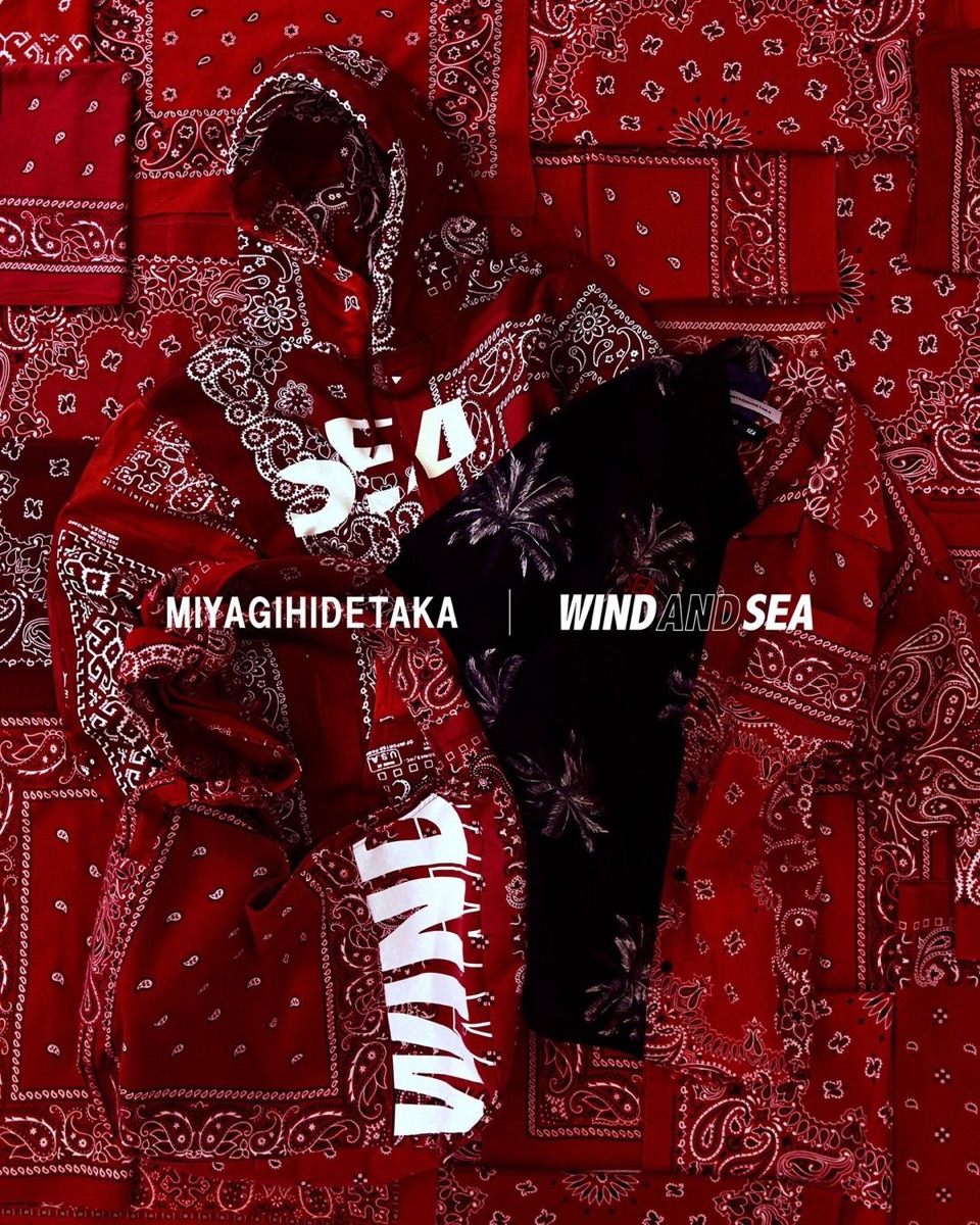 MIYAGIHIDETAKA × WIND AND SEA コラボアイテムが国内4月27日より発売