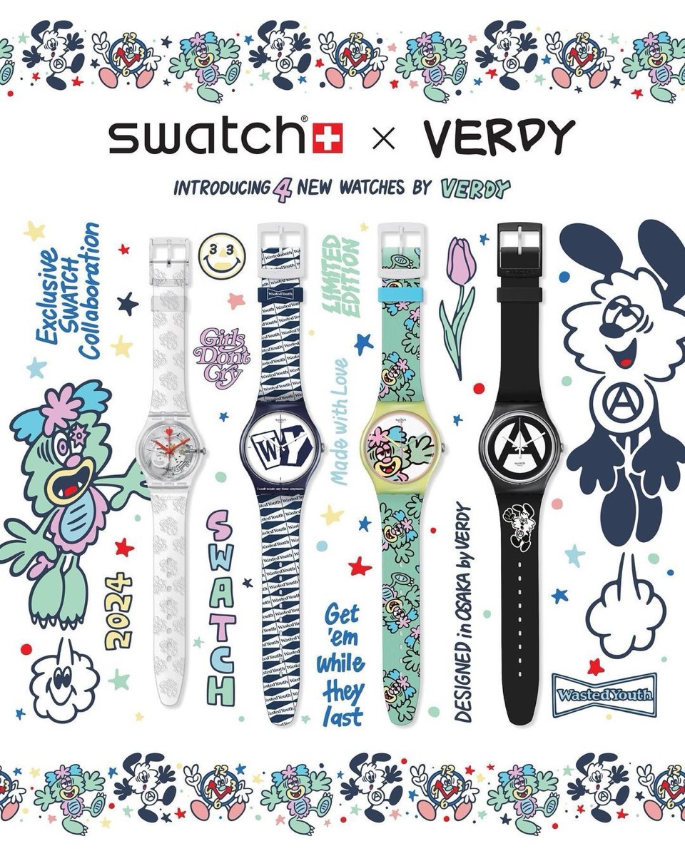 Swatch × VERDY / Wasted Youth / Girls Don't Cry コラボウォッチが