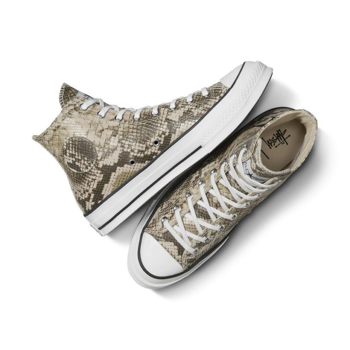 Stüssy × Converse Chuck 70 “Snakeskin”が海外10月11日／10月17日より