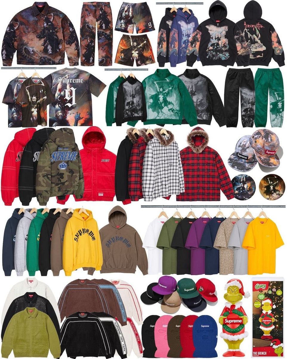 Supreme x Frank Frazetta 24FW Week15が国内11月30日に発売【全商品