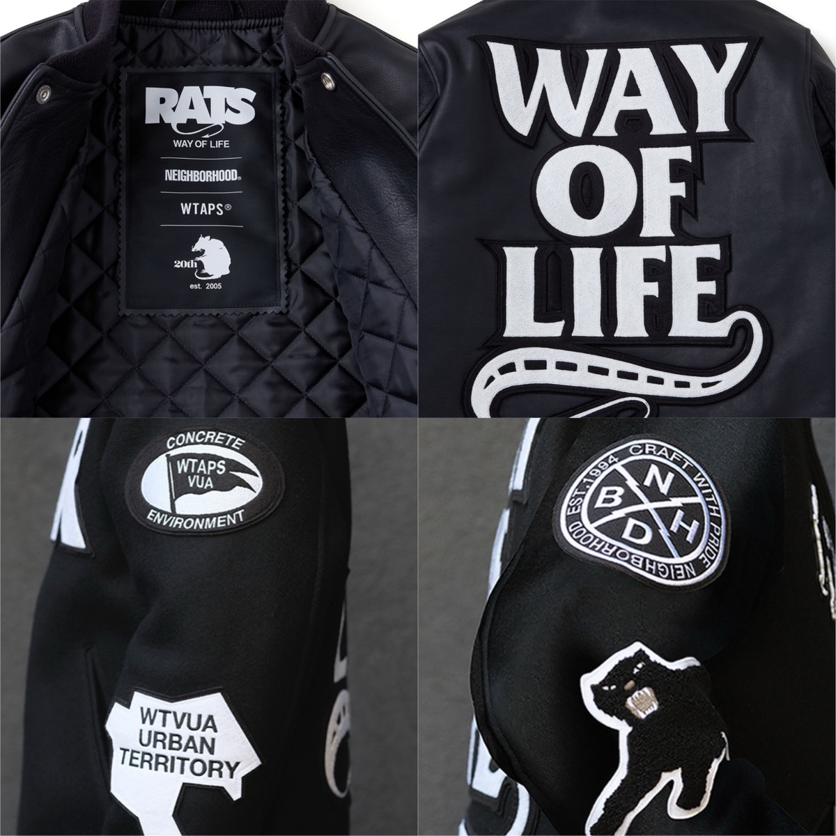 WTAPS x NEIGHBORHOOD x RATS 20周年コラボコレクションが国内1月2日に