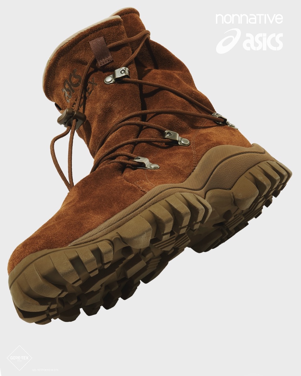ASICS x nonnative GEL-YETI TOKYO HI GTX “BROWN STORM”が国内1月11日