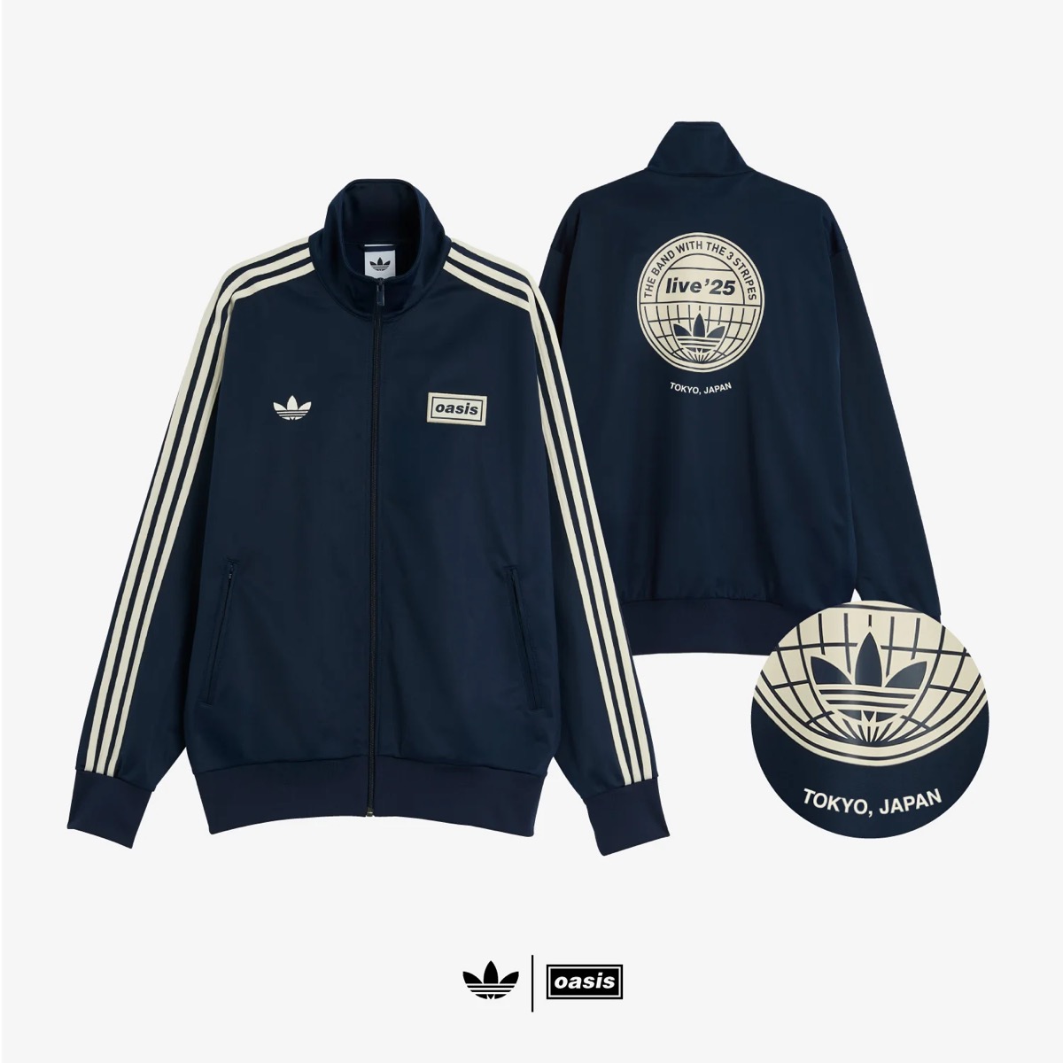 adidas x Oasis LIVE '25 コレクションが国内10月14日に再販。日本限定