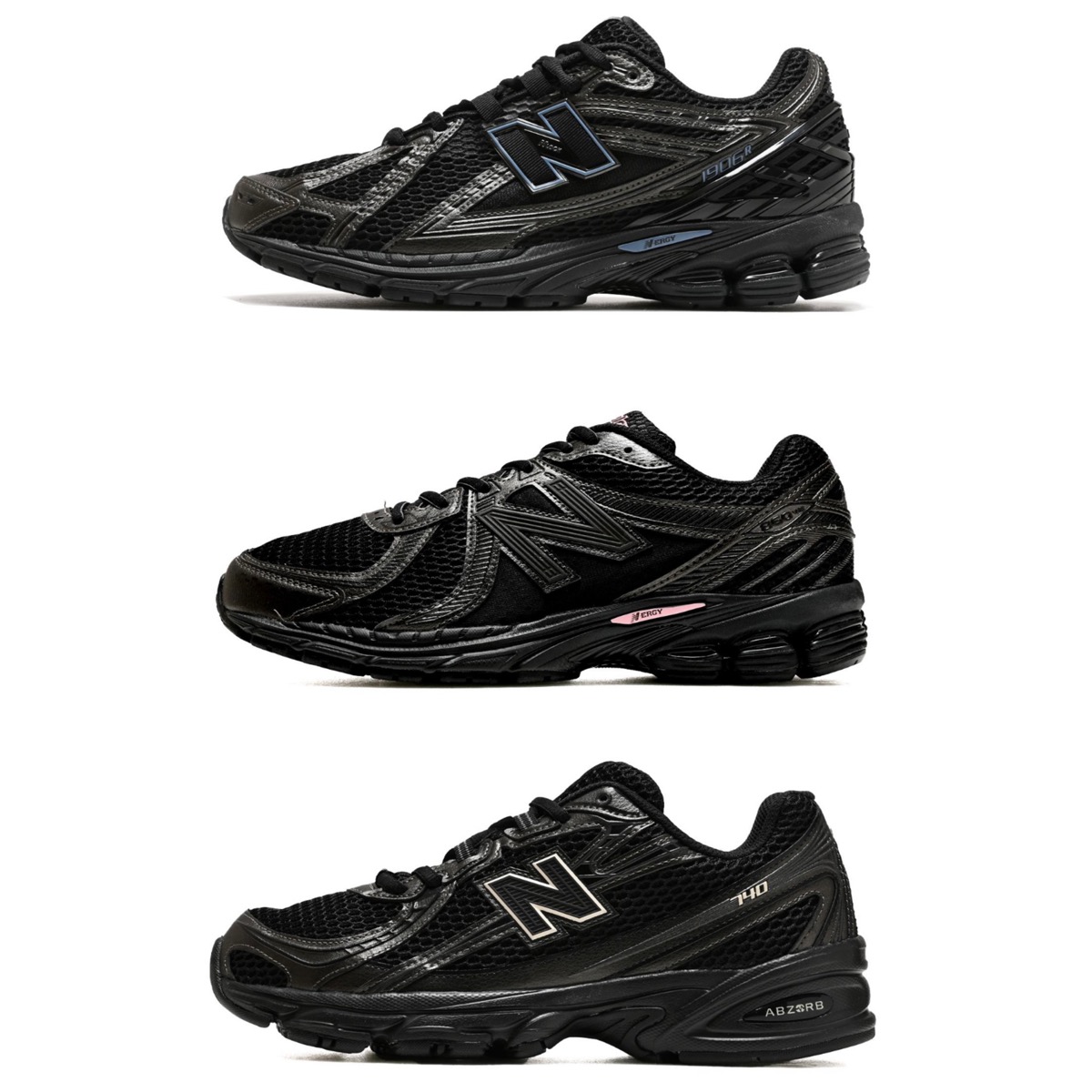 New Balance “Triple Black”に差し色を加えたアジア限定コレクションが