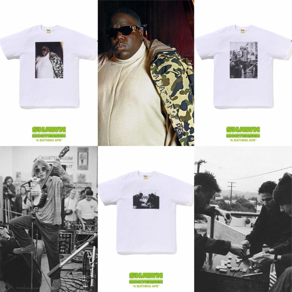 BAPE® x Shawn Mortensen BIGGIE・BECK・BEASTIE BOYS のフォトTシャツ