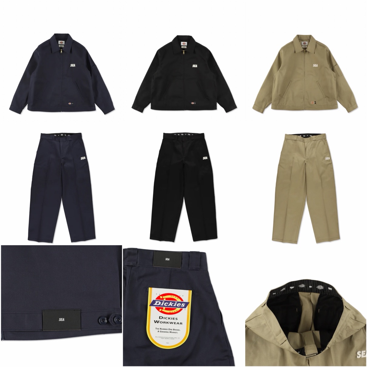 WIND AND SEA x Dickies コラボコレクションが国内1月9日より発売 | UP