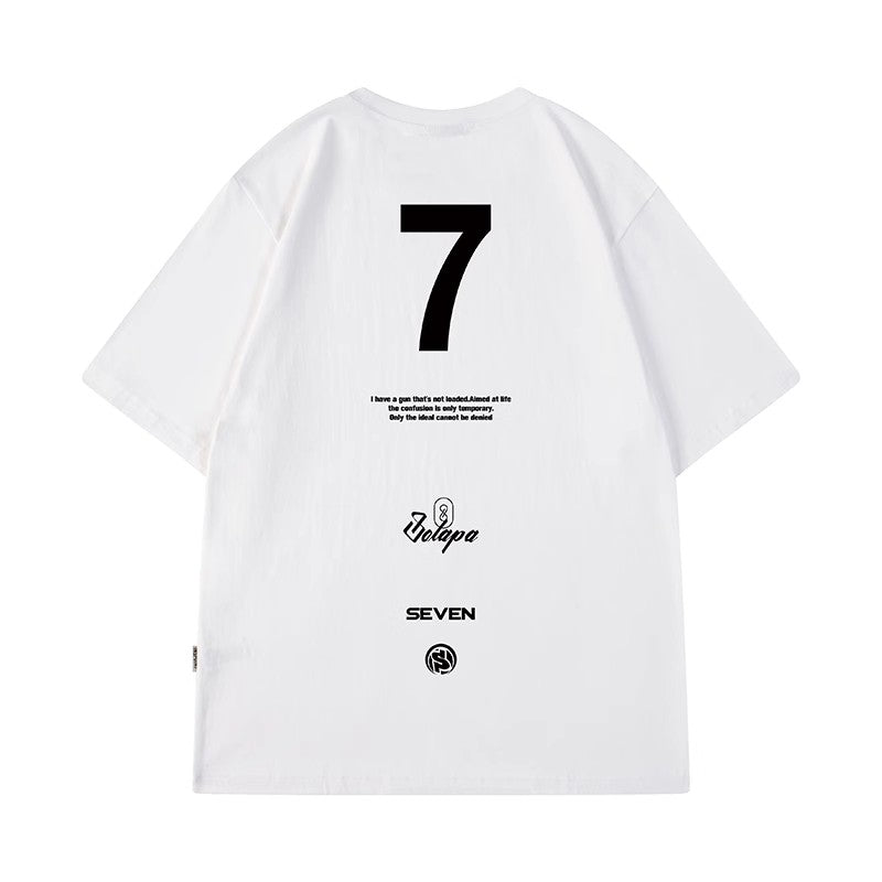 No.7 デザインプリント半袖Tシャツ U1652 – URBAN GROW