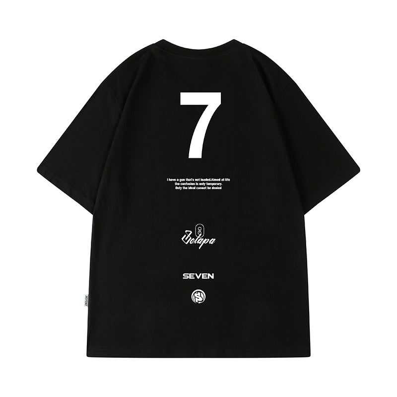 No.7 デザインプリント半袖Tシャツ U1652 – URBAN GROW