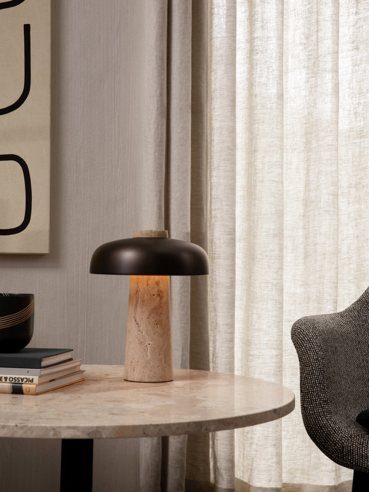 Reverse Table Lamp, Corded