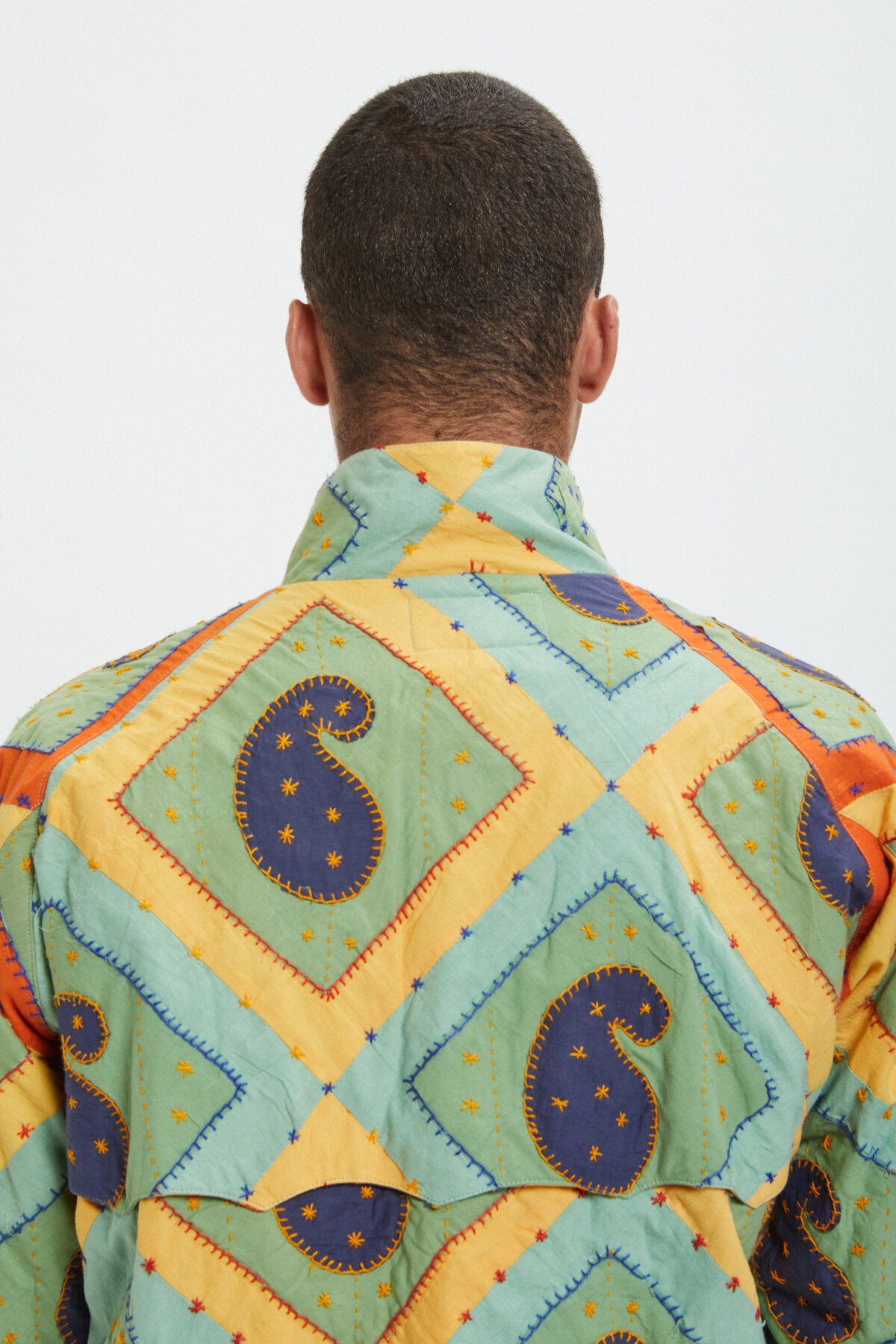 Kartik Research x Baracuta Paisley G4 Jacket Turquoise Blue | Baracuta