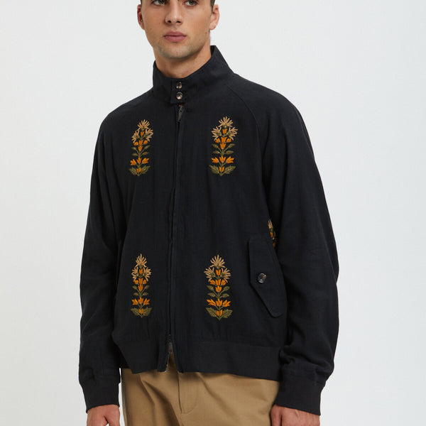 Kartik Research x Baracuta Embroidered G9 Jacket Black | Baracuta