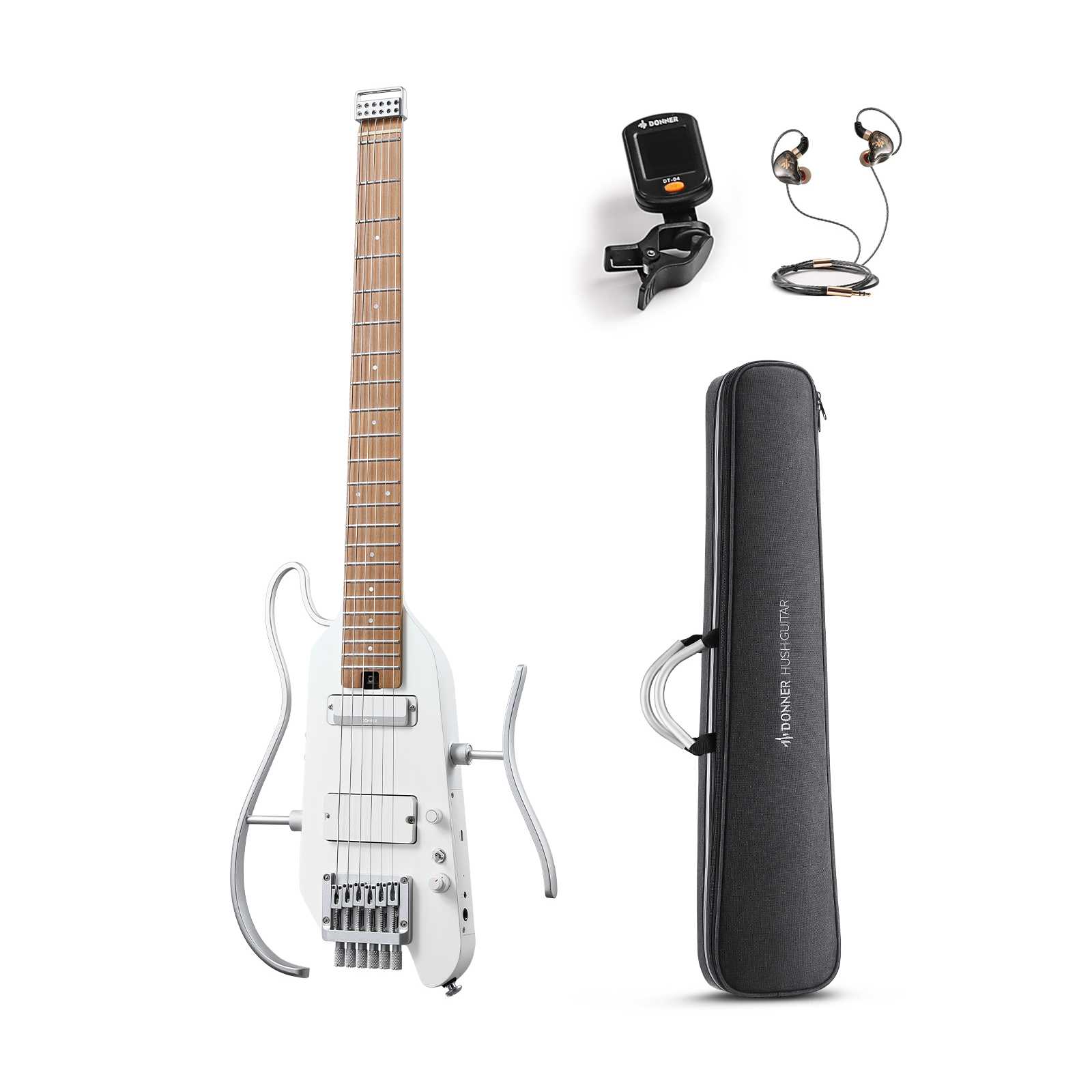 HUSH-X PRO Multi-Effects Electric Guitar for Travel Donner