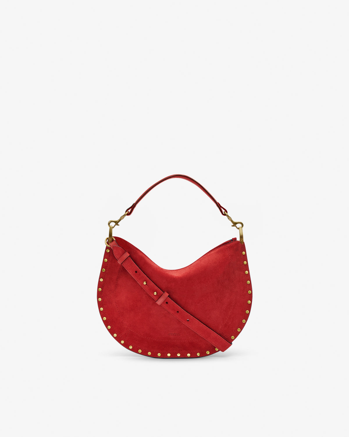 OSKAN SOFT ZIP BAG Woman scarlet red | ISABEL MARANT Official