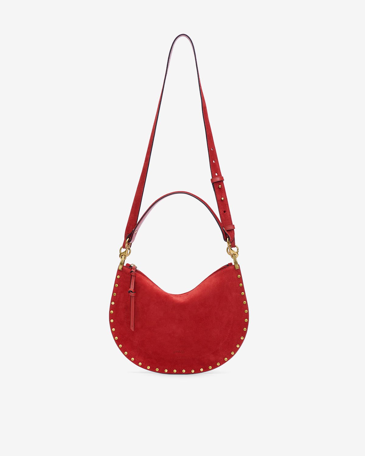 OSKAN SOFT ZIP BAG Woman scarlet red | ISABEL MARANT Official