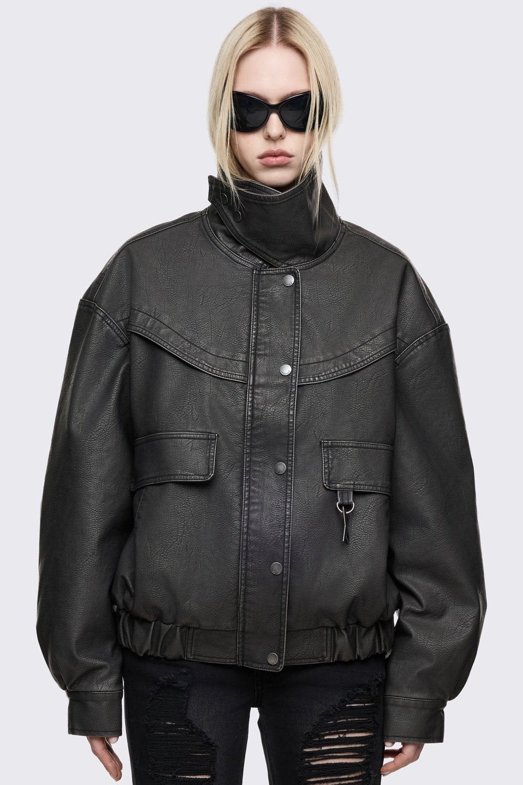Grunge & Y2K Women's Jackets: Faux Fur, Bombers, Fleece Borgs