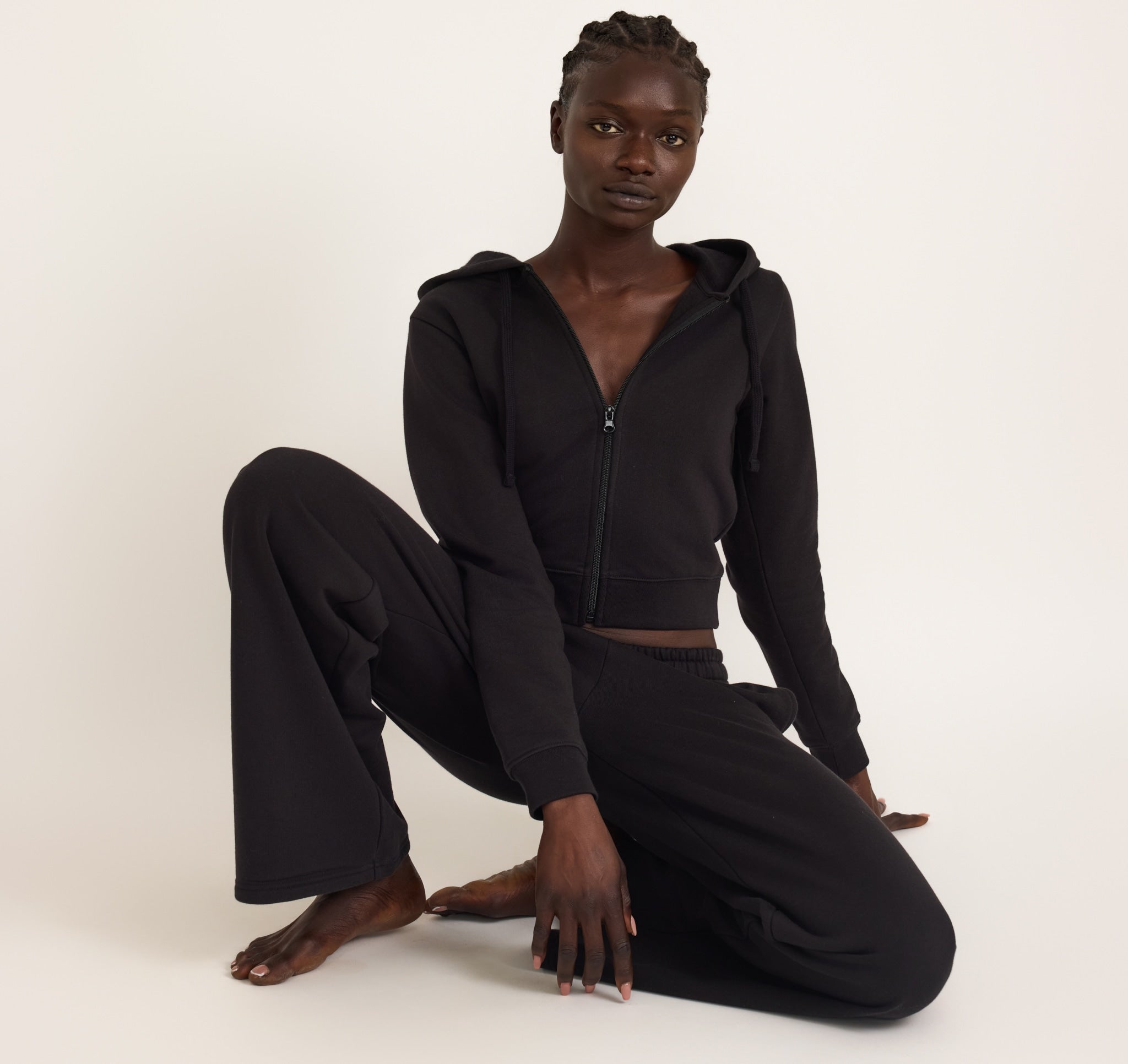 Weekend Crop Zip Hoodie | Only $ 66 | Organic Basics