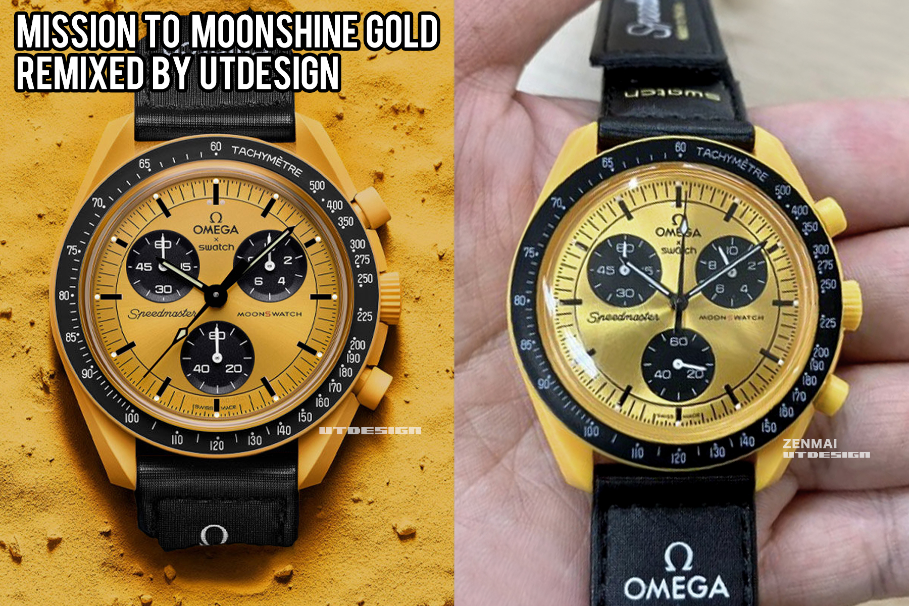 OMEGA x SWATCH / MOONSWATCHのMOONSHINE GOLDの予測CGの作成 | UTDESIGN