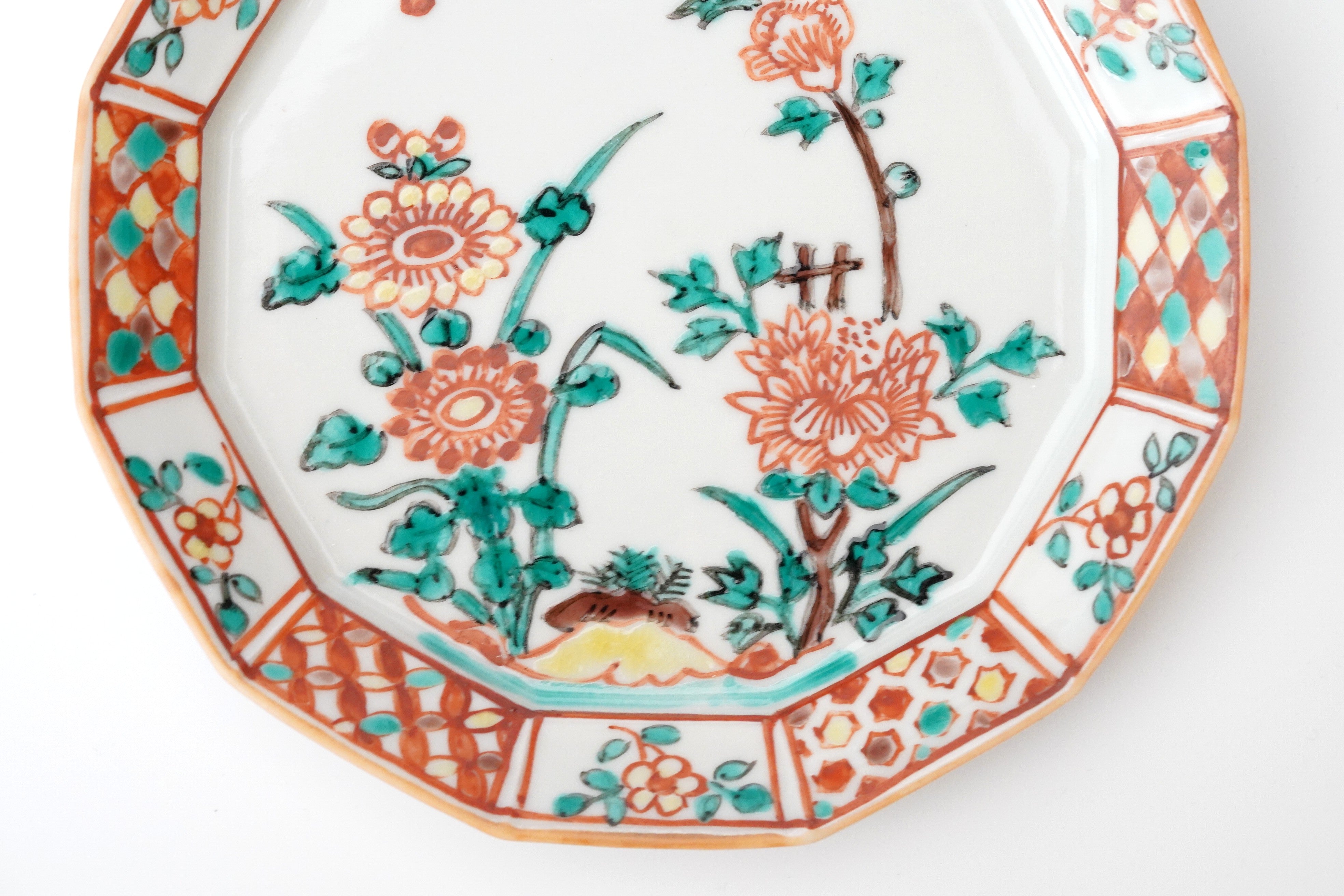 山本恭代】色絵牡丹菊文十二角皿 – うつわ御結