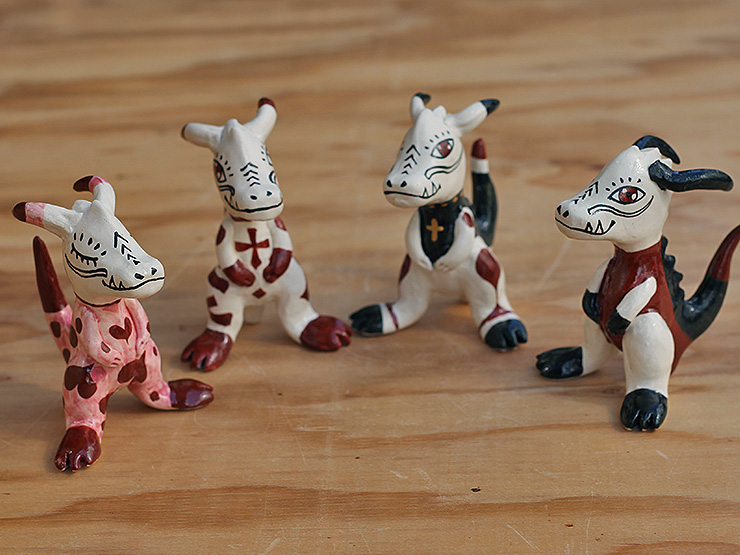 山口祥治の2024干支置物・タツヲさん 【NO.5～NO.8】／山口祥治・喜鶴