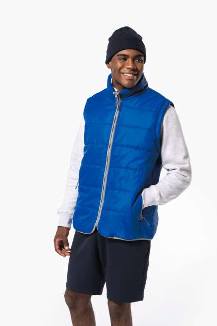 KA6113 MEN'S LIGHTWEIGHT SLEEVELESS FAKE DOWN JACKET