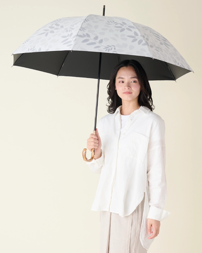 Lサイズ / リーフ | 完全遮光日傘｜サンバリア100