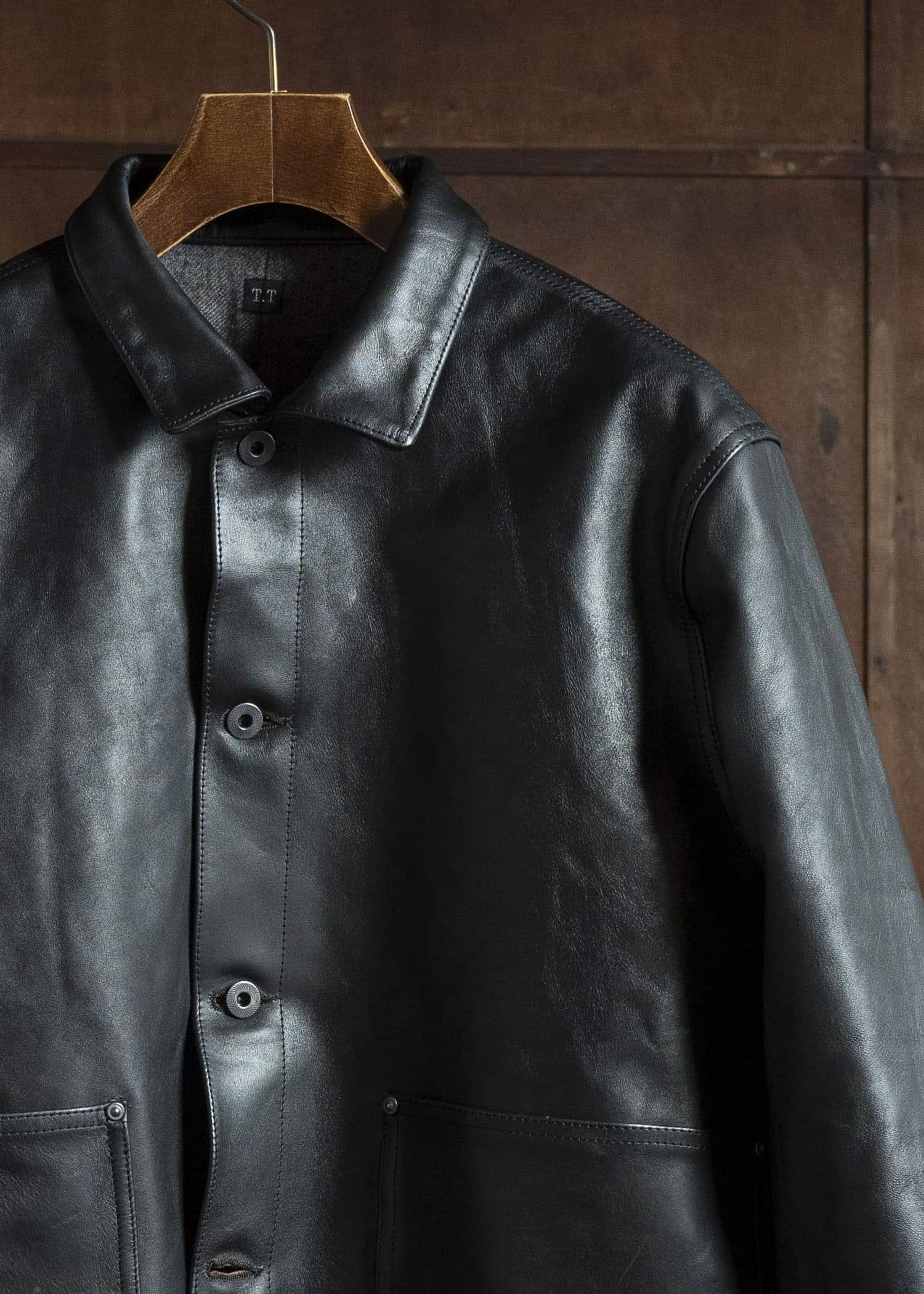 Taiga Takahashi Lot.804 Leather Jacket C.1930's BLACK – VISION OF