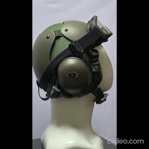 航空母艦デッキクルーヘルメットレプリカ（ゴーグル付き）無料バッグ