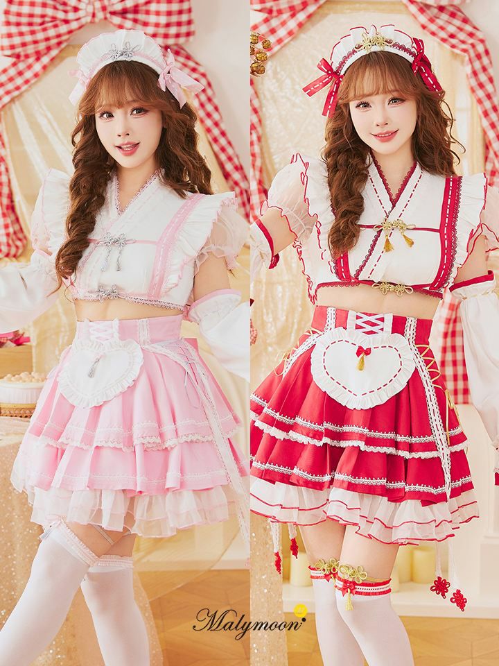 7点セット】Malymoon マリーンムーン 巫女和風メイド ml9593