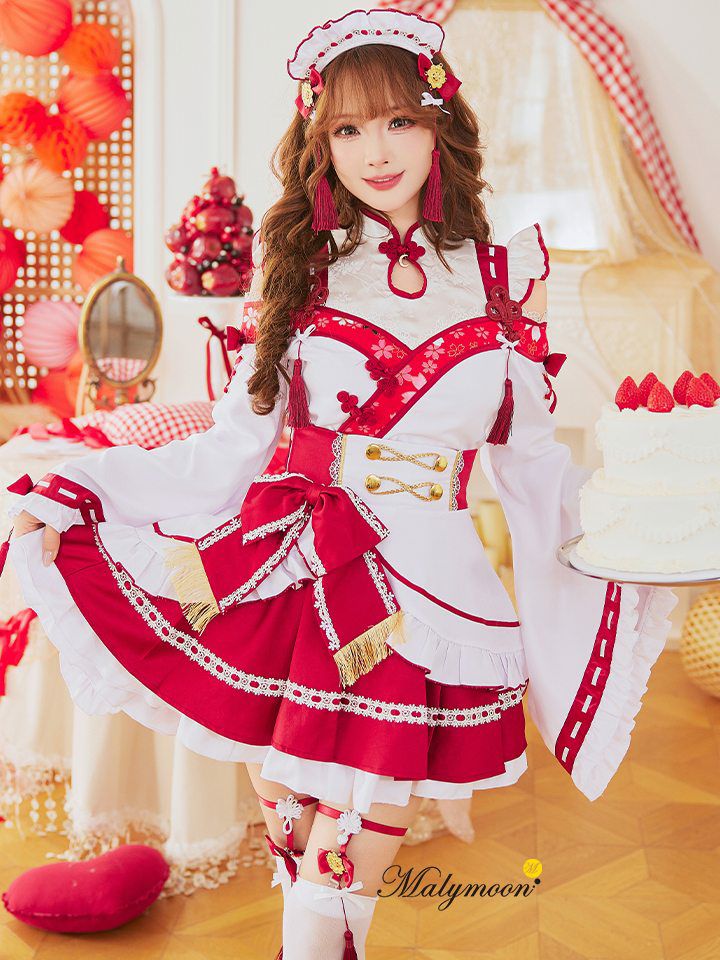 7点セット】Malymoon マリーンムーン 巫女和風メイド ml9593
