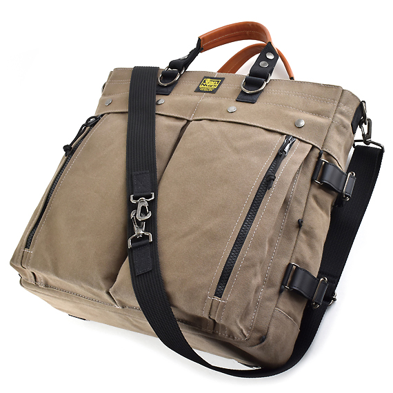 N183：フライヤー 3wayブリーフトート／ダブルファスナー VanNuys