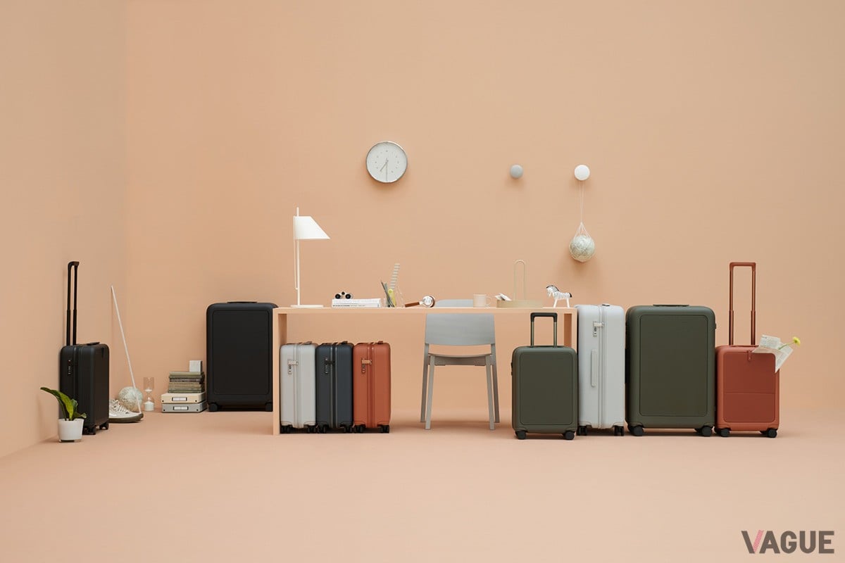 自然界から着想を得たモスグリーンが旅の心を満たす――スーツケース