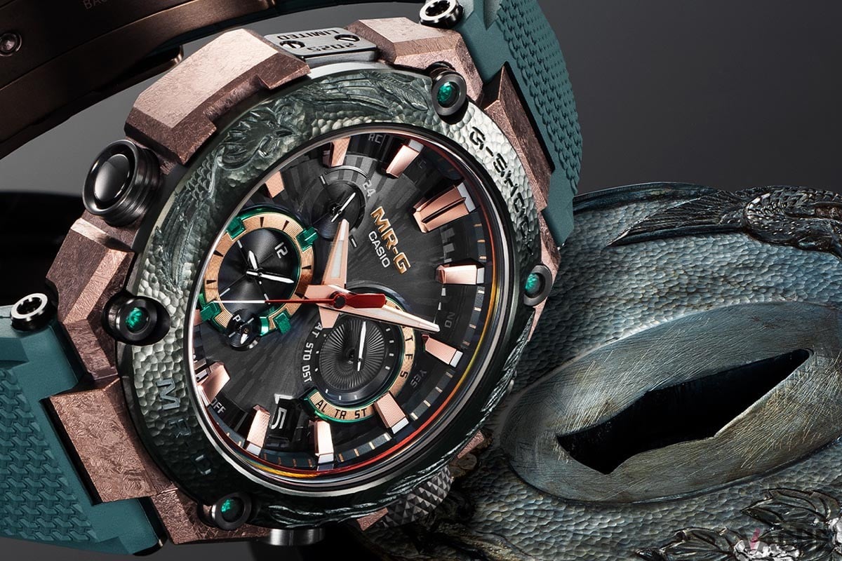 G-SHOCKのベゼルが刀の「鍔（つば）」をモチーフに！ 鳳凰の舞う重厚