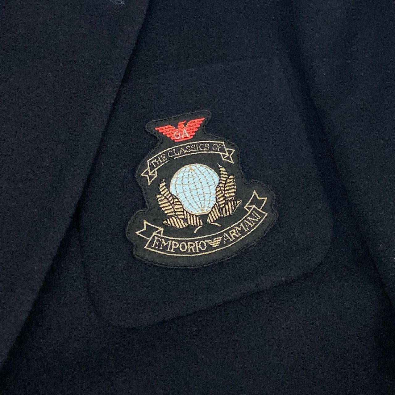 84i10 EMPORIO ARMANI エンポリオアルマーニ テーラードジャケット 紺