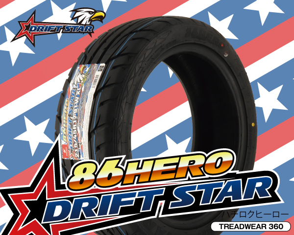 新登場】DRIFT STAR（ドリフトスター）86HERO 215/45R17 91W XL