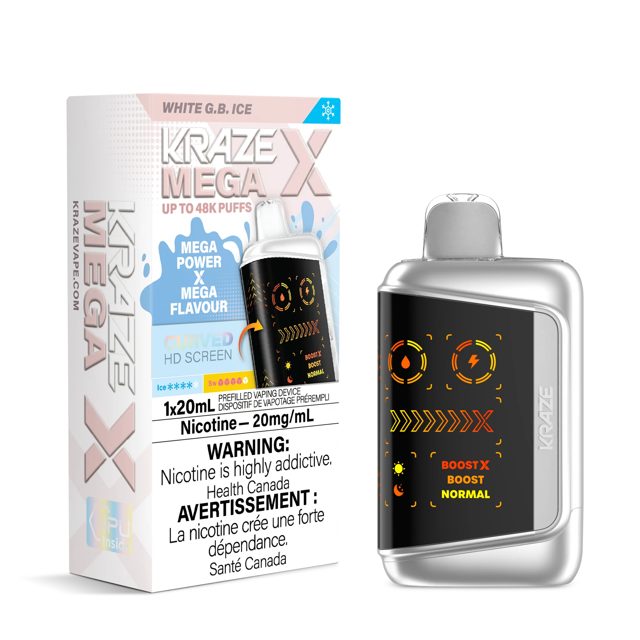 Kraze Mega X 48k Disposable – Vapeman E-Juice Timmins