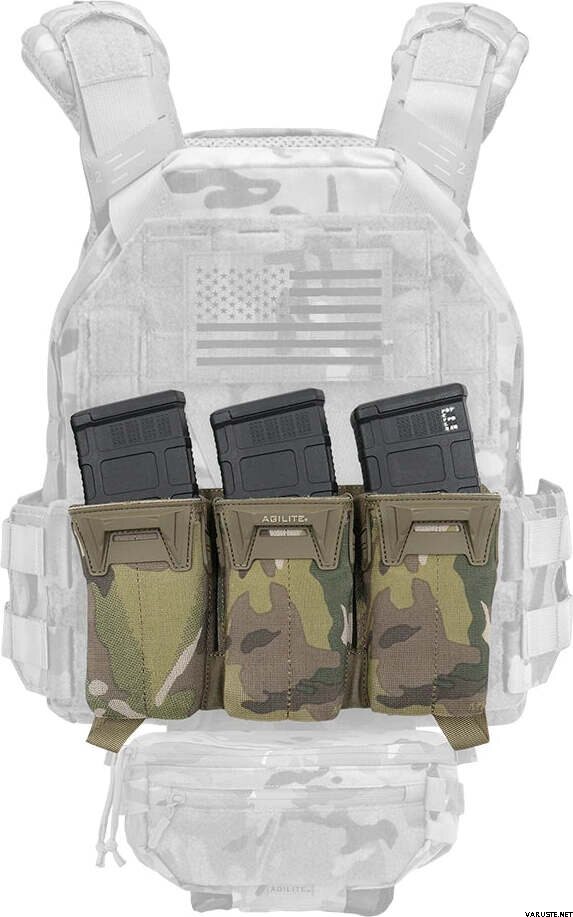 Agilite PINCER™ Placard Multi-Caliber Triple Mag Pouch | AR-15