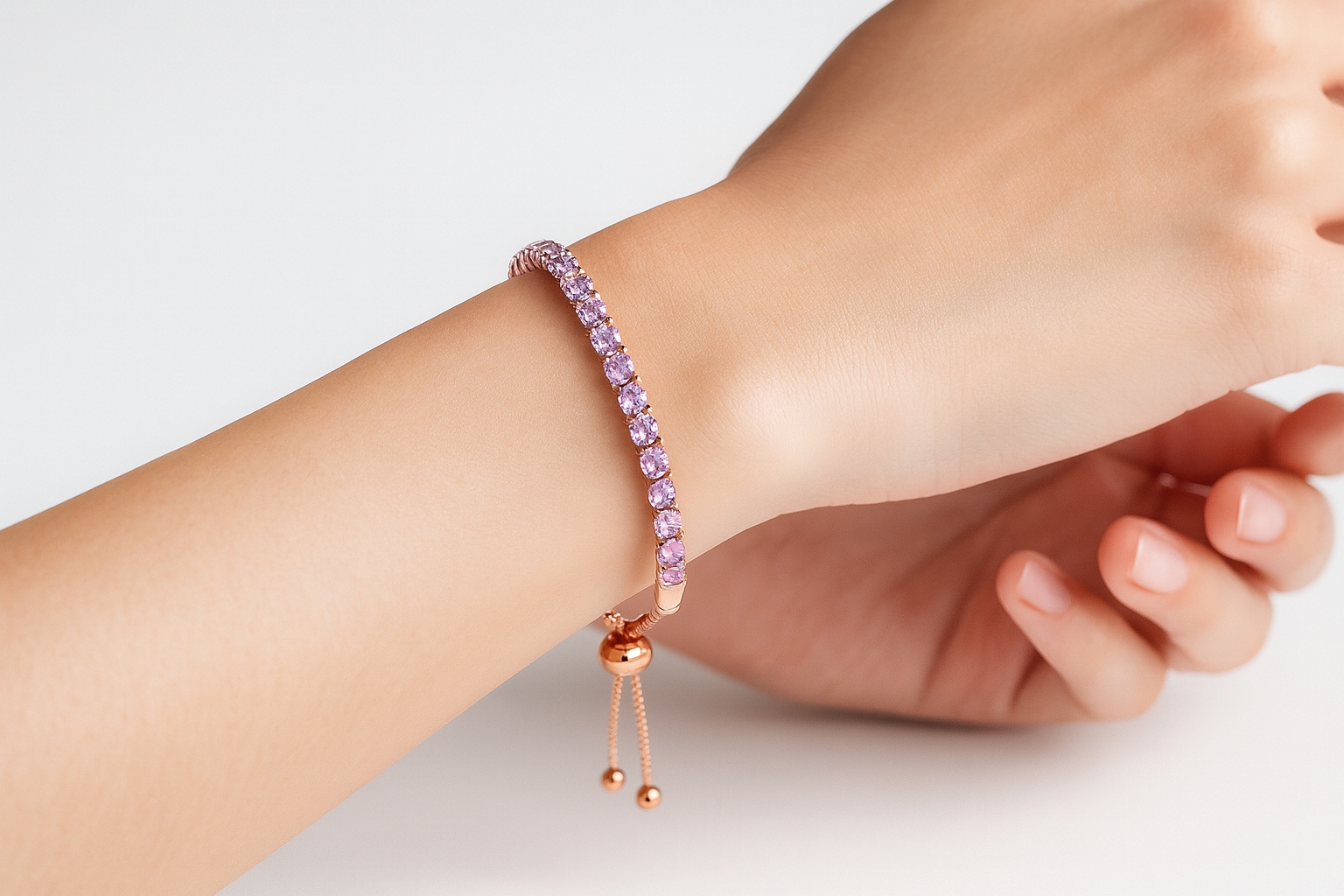 ピンクアメシスト テニスブレスレット – アクセサリーショップVAREL