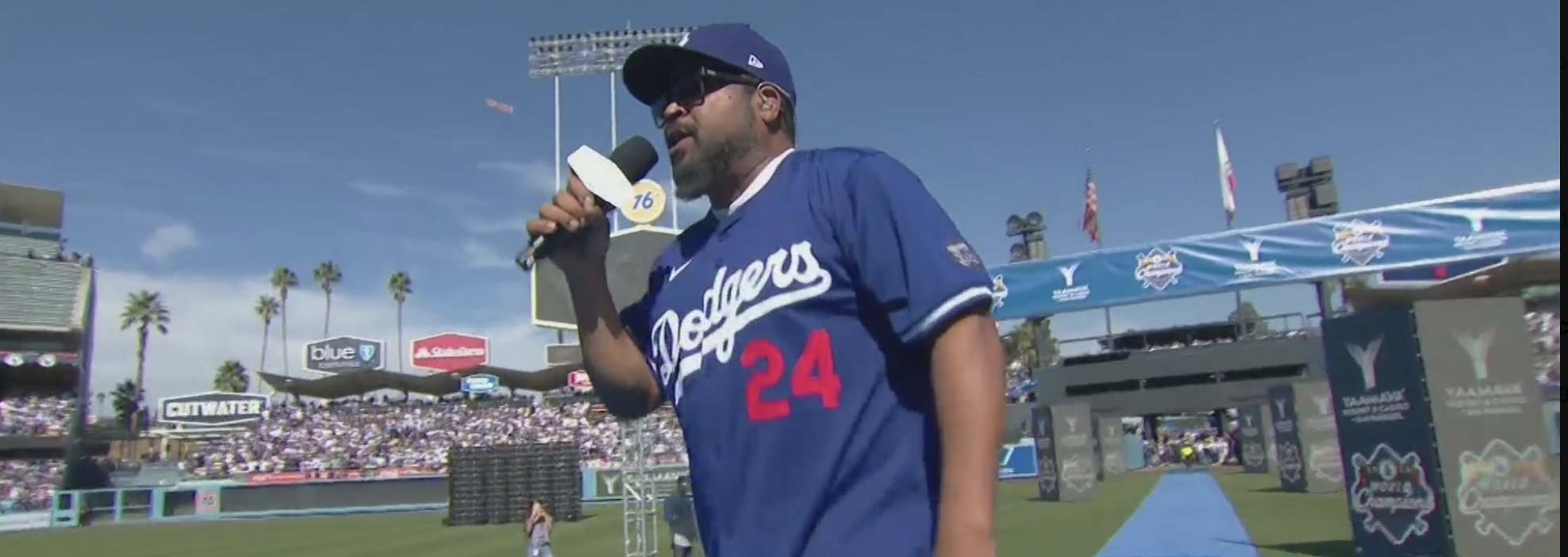 Ice Cube Rocks Dodgers World Series Championship Celebration