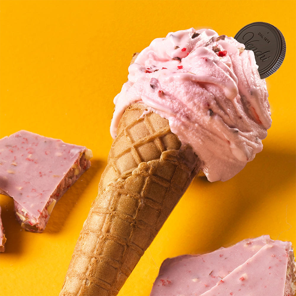 ジェラート新フレーバー「ローズ＆ラズベリー」新発売｜ヴェンキ