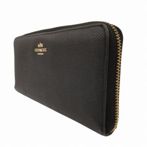 長財布 ウォレット ラウンドファスナー レザー 黒 ブラック（2024/09