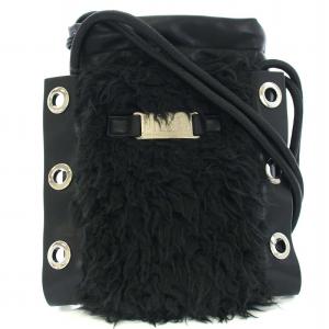 2way ハンドバッグ チェーンショルダーバッグ ジップデザイン レザー