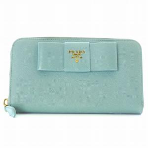 サフィアーノレザー 長財布 ウォレット ラウンドファスナー リボン