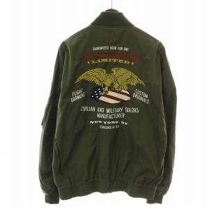 フライトジャケット MA-1 ミリタリー ブルゾン ジップアップ ワッペン