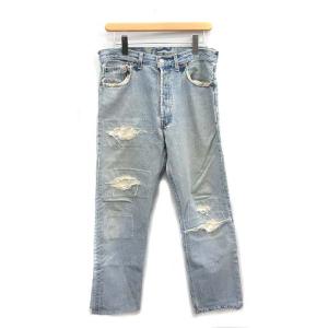 レースパッチワーク リボン デニムパンツ ジーンズ F ライトブルー /DF