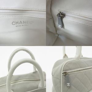 ミニボストンバッグ スポーツライン キルティング キャンバス レザー