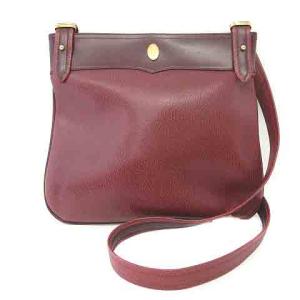 マストライン ショルダーバッグ レザー ボルドー（2024/09/24買取