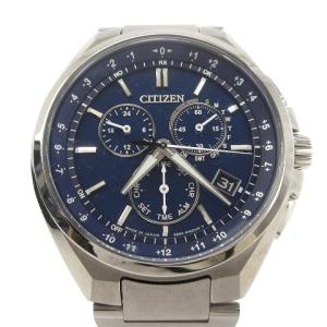 ATTESA Eco-Drive 腕時計 電波ソーラー クロノグラフ デイト E610